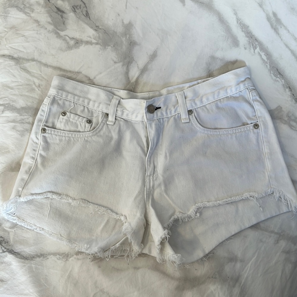 Rag & Bone White Denim Shorts Size 27